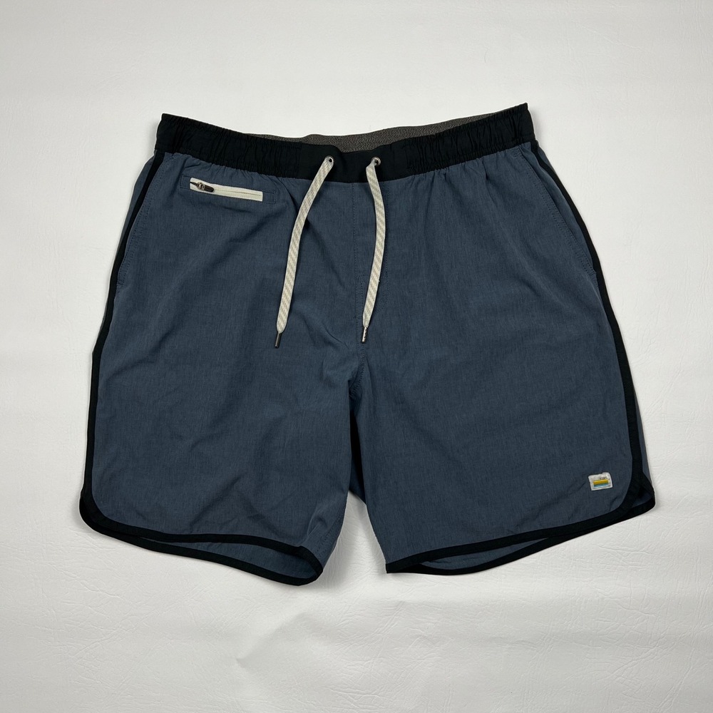 Vuori Kore Shorts Mens XL Blue Heather Athletic Gym Running Unlined (read)